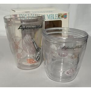 Vintage Expressive Designs 8 Seashell Double Wall 8 0z/10 0z Tumblers 1986